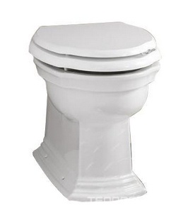 Унитаз напольный пристенный 36,5х54хh40см, без сиденья, для встр. в стену бачка, крепл. к полу в компл.,   ZZ Devon & Devon Westminster IBWCWBTW