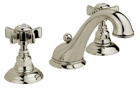 Смеситель для раковины на 3 отв., (цв.блестящий никель, ручки Dames Anglaises), Nicolazzi ZZ Nicolazzi Classica 1408 NL 18