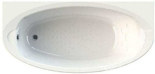 Ванна акриловая "Неаполи", 1800х850 мм, смеситель/излив "Бриз"/Лорен, каркас и слив-перелив в компл., БЕЗ панели XX