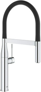 Смеситель для кухонной мойки Grohe  30294000 с гибким/поворотным изливом, цв. черный/хром, ZZ Grohe Essence New 30294000
