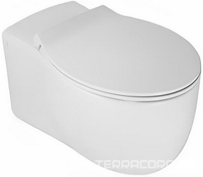 Унитаз подвесной 36,5х55,5см, безободковый rimless, крепёж в компл, (без сиденья), Le Fiabe ZZ
