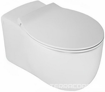 Унитаз подвесной 36,5х55,5см, безободковый rimless, крепёж в компл, (без сиденья),  ZZ Hatria Le Fiabe Y1CD01