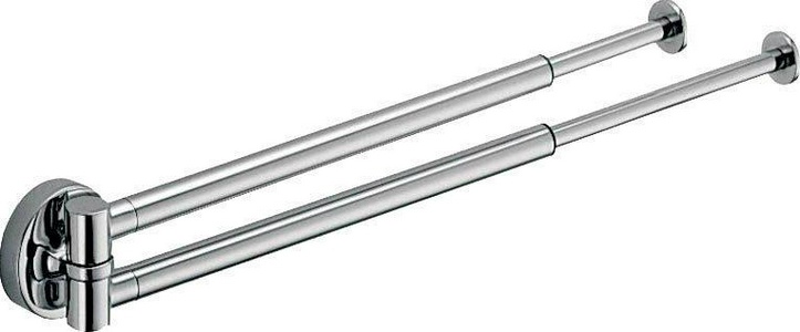 Полотенцедержатель двойной поворотный 28-41,5см (цв.хром)  ZZ Colombo Plus W4914