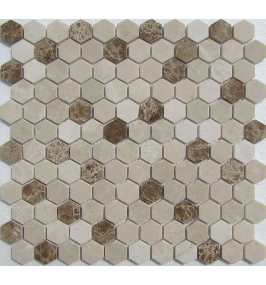 Мозаика Спектр-М Натуральный камень Мозаика из камня на сетке X21-002-P 29.5x28 Комбинированный, фото 3