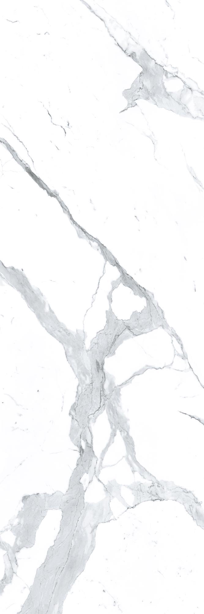 Керамогранит Laminam I Naturali Marmi Bianco Statuario Venato Lucidato 5.6 mm 100x300 Серый, фото 7