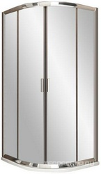 Душевая шторка BLCP4 80*80, стекло - прозрачное, профиль хром, без поддона AntiCalc ZZ