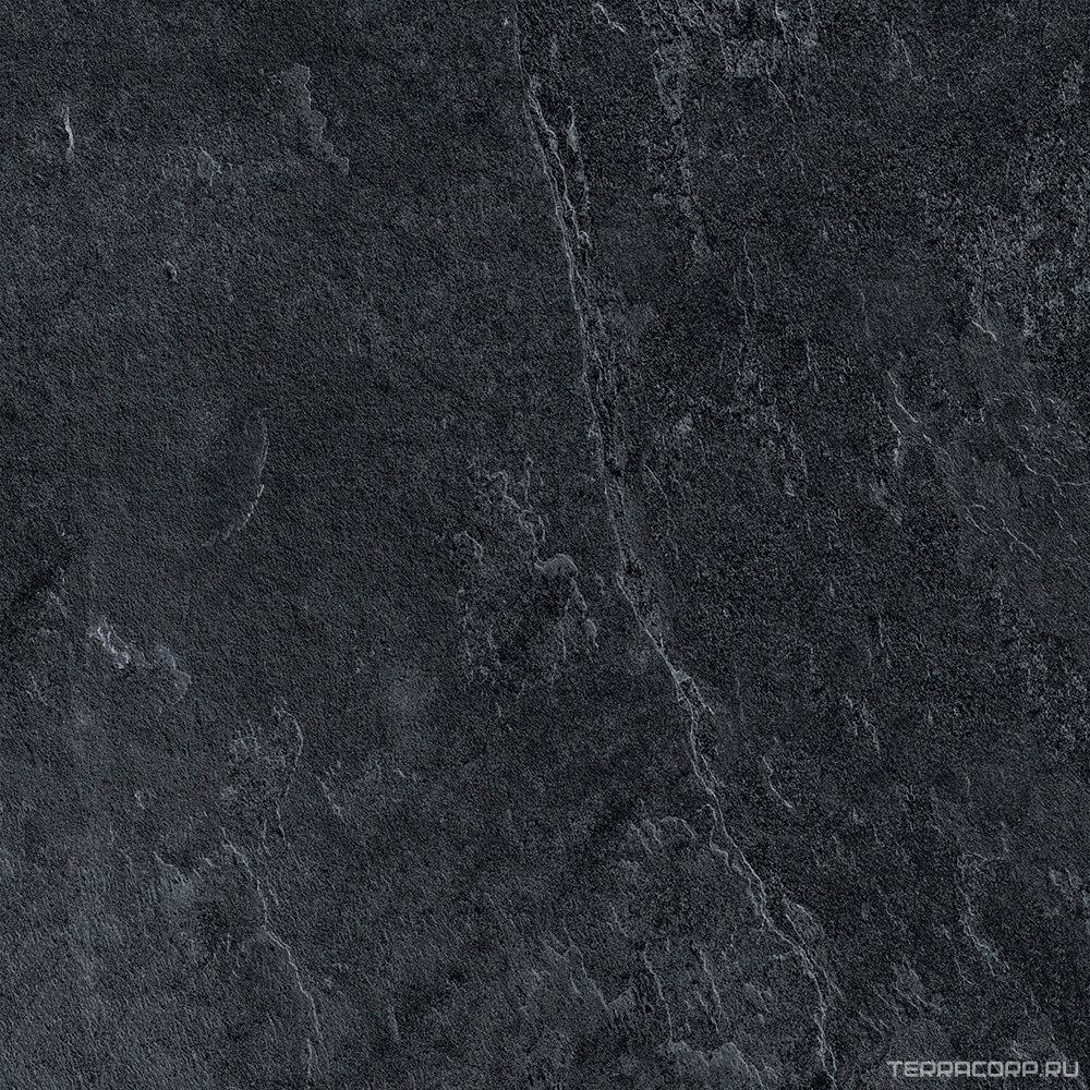 Керамогранит Lea Ceramiche Waterfall Dark Flow Nat RT 90x90 Черный, фото 7