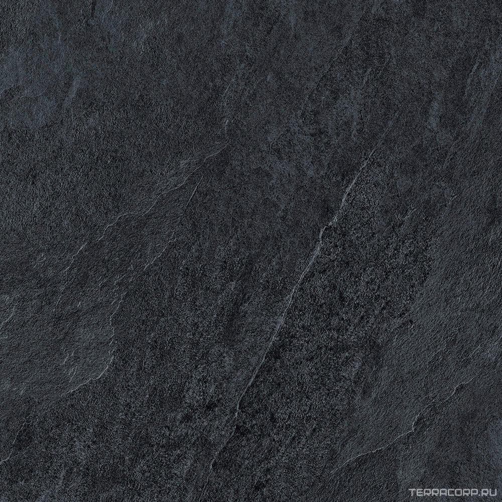 Керамогранит Lea Ceramiche Waterfall Dark Flow Nat RT 90x90 Черный, фото 5