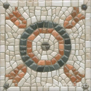 Керамическая плитка Kerama Marazzi Стемма Вставка  9,8x9,8 Бежевый 