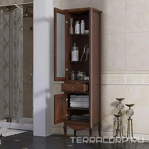 Пенал  напольный 452x360x1755 мм, правый, цв. свет/орех ZZ Opadiris Лоренцо Z0000006622