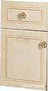 Шкаф дополн. для тумбы под раковину, 25,2х47см, выдв. ящик и распшн. дверь, петли справа, с внутр. ткан. обивкой, ручки цв. золото,  ZZ Labor Legno Hermitage HE 0/9С OROV DX