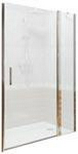 Душевое ограждение "Пандора" 1300 мм (для Г-образного или как дверь в нишу) проф.хром, прозрачн.стекло, БЕЗ поддона, БЕЗ боковой части ZZ Good Door PANDORA ПД00073