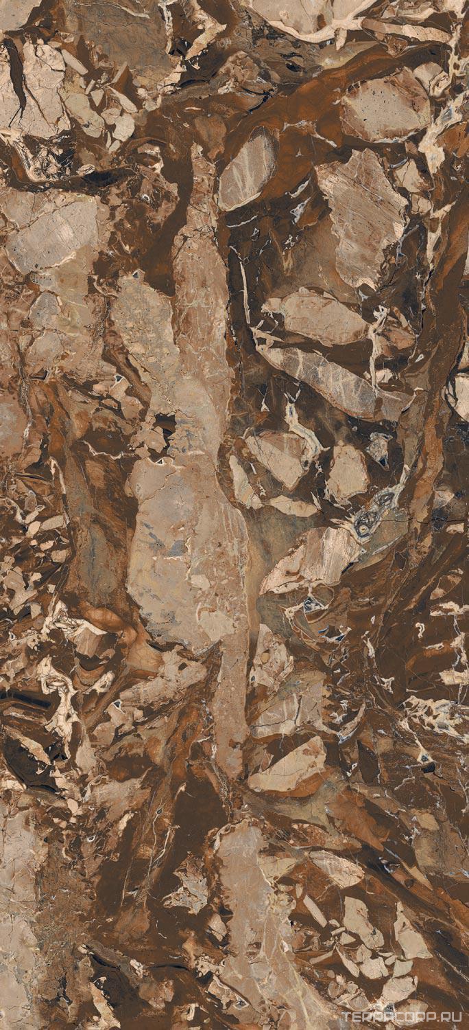 Керамогранит Florim Magnum Les Bijoux De Rex Jaspe Rouge Glossy 120x280 Коричневый, фото 7