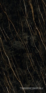 Керамогранит Laminam I Naturali Marmi Noir Desir Lucidato 12.5 mm ZZ162x324 Черный 