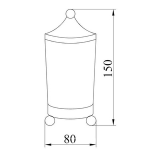 Стакан для ватных дисков ,настольный, бронза ZZ Boheme Hermitage 10334