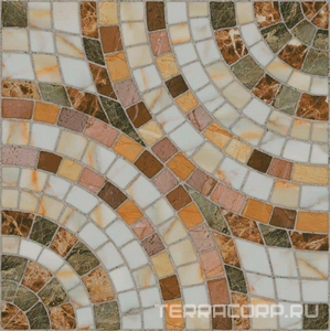 Керамогранит М-Квадрат Бремен Керамогранит  Мрамор  45x45 Коричневый 