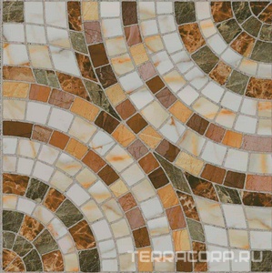 Керамогранит М-Квадрат Бремен Керамогранит  Мрамор  45x45 Коричневый 