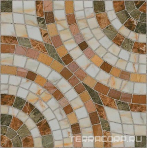 Керамогранит М-Квадрат Бремен Керамогранит  Мрамор  45x45 Коричневый 