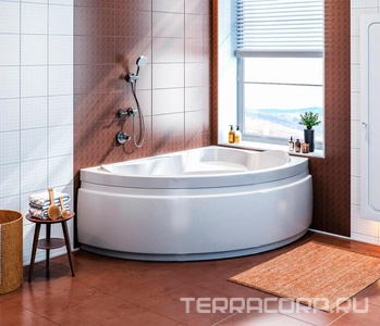 Ванна акриловая  170х110 см, правая (БЕЗ каркаса n039641 и сифона 19649) Bas Лагуна В 00020