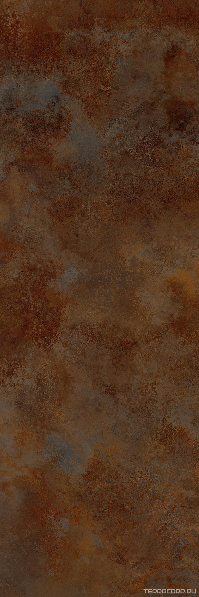 Керамогранит Laminam Rus Ossido Bruno LUX 3,5 mm 100x300 Коричневый, фото 5