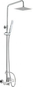 Душевая колонна со смесителем для верхнего и ручного душа, (цв.хром), ZZ BelBagno Trula TRU-DOC-CRM