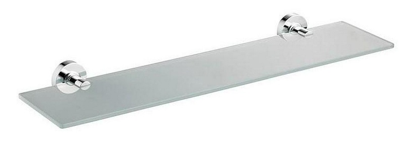 Полка настенная 520х120(138)мм, (стекло матовое, держатели цв. хром),  ZZ Ideal Standard Iom A9124AA