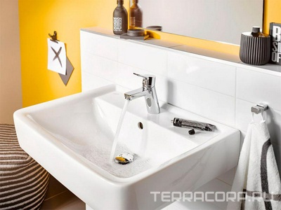 Смеситель для раковины, БЕЗ донного клапана, хром Kludi Pure&Easy 370280565