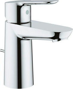 Смеситель для раковины, с донным клапаном, гибкие шланги (хром) ZZ Grohe BauEdge 23328000