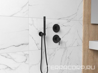 Переключатель на 3 потребителя, встраиваемы в стену, (цв.черный матовый), Cox ZZ