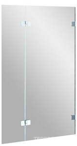 Шторка для ванны -100 R, двухэлементная, правая, фурнитура хром, стекло прозрачное ZZ Ravak BVS2 7UPA0A00Z1