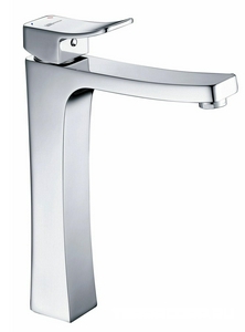 Смеситель для раковины, высокий,  без донного клапана, цв.хром ZZ Wasserkraft aller 1063H