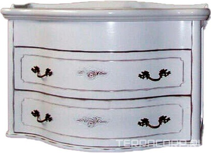 Тумба подвесная 103х54хh62см, (под раковину), с двумя выдв. ящиками, (цв.Avorio francese, ручки 4шт. цв.бронза), крепёж в комп.,  ZZ TW Collection Armony 7224/S Avorio francese