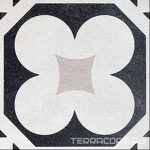 Керамогранит Fioranese Cementine Black & White B&W 4 20x20 Комбинированный 