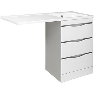 Тумба напольная ""-60 см, БЕЗ раковины для установки над стиральной машиной, цвет белый ZZ Runo Орион УТ000003442