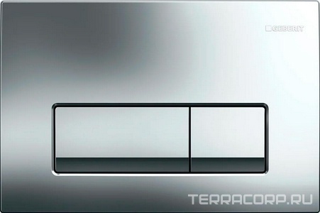 Клавиша смыва монтажного элемента для инсталляции 458.160.00.1, (пластик цв.хром),  51 ZZ Geberit Delta 115.105.21.1