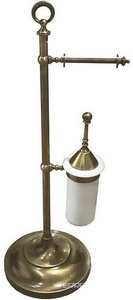 Гарнитур напольный свободностоящий, (ёрш, держатель для туалетной бумаги), (цв.бронза), TW ZZ Tiffany Универсал TWSIG52BR