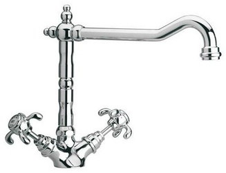 Смеситель Paini Ornellaia 87CR570BKM для кухонной мойки| 20x24x27