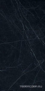 Керамогранит Ariostea Ultra Marmi Nero Marquinia Lev Silk 6 мм 150x300 Черный 
