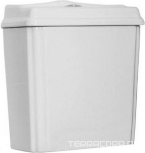 Бачок для напольного унитаза (арматура смыва 3/6л. в компл.), подвод воды снизу, (БЕЗ кнопки смыва арт.CZR-BTN-хх),  ZZ Cezares Laredo CZR-239-T