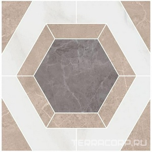 Керамогранит Kerama Marazzi Гран Пале  наборный дек. пол набор. 25,1х25,1 ZZ Бежевый 