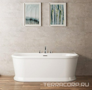 Ванна 1700x800xh600мм, акрил, отдельностоящая, слив-перелив цв.хром в комплекте, BelBagno ZZ BelBagno Универсал BB408-1700-800