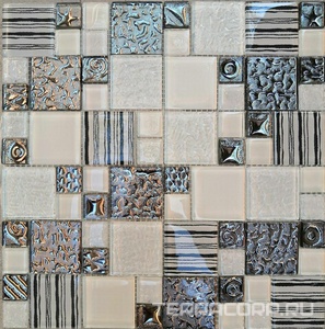 Мозаика Мастера Керамики Glass Мозаика 2252 моно золото 23х23 XXZZ30х30 Золотой 