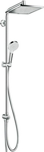 Душевая стойка с верхн.стац.душем d240мм и ручным душем, (цв.хром), Crometta E 240 1jet  ZZ Hansgrohe Showerpipe 27289000