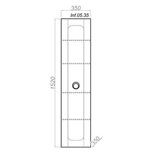 Пенал подвесной "", цвет белый ZZ Aqwella Инфинити Inf.05.35