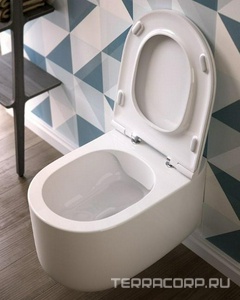 Сиденье для унитаза, с микролифтом, (цв.белый, петли цв.хром),  ZZ ArtСeram Glo Evolution GIA001 01