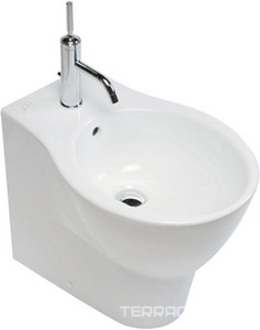 Биде напольное 560х360мм, 1 отв. д/смес., (БЕЗ креплений к полу арт.Y0IQ),  KL Hatria Nido Y0QW