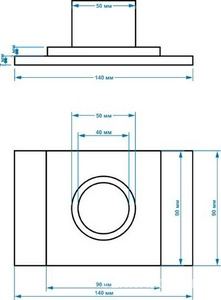 Трап сливной Magdrain, с декоративной решеткой, цв. бронза ZZ Magdrain F F03Q5-Q/354992
