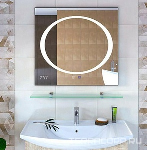 Полка стеклянная Vigo-80 см, крепление в комплекте (ЗАП. ЧАСТЬ) ZZ Vigo Marta Luxe ПЛК-800х120х8