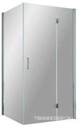 Душевое ограждение AFP-Fis, 100*80*1900 мм, профиль хром, стекло прозрачное, БЕЗ поддона ZZ