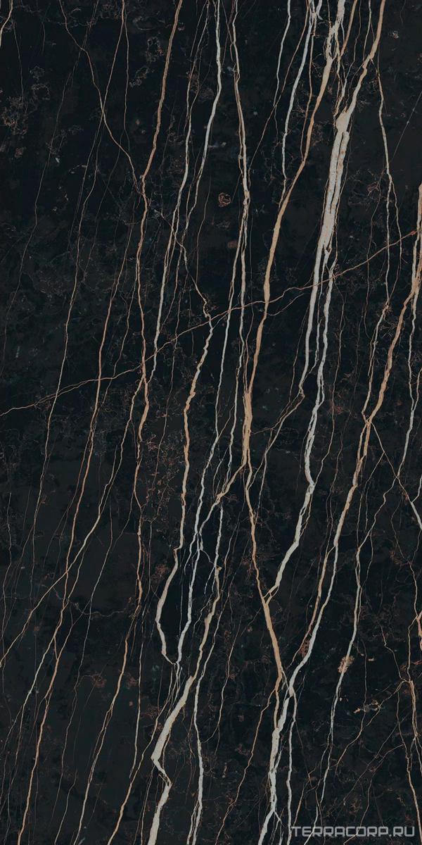 Керамогранит Florim Magnum Prexious of REX Thunder Night Matte 160x320 Черный, фото 4